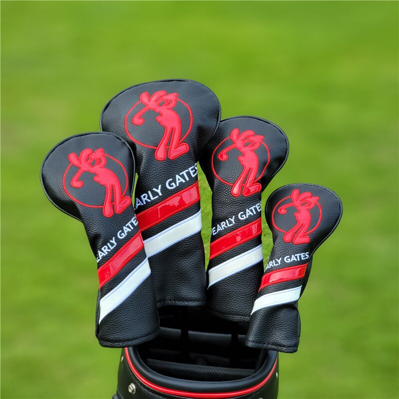Golf Woods Headcovers Covers For Driver Fairway Hybrid 135H Clubs Set Heads PU Leather Unisex Protector Golf Accessories