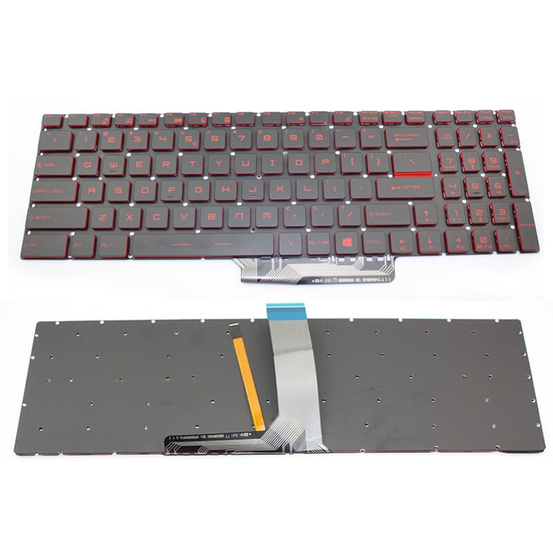 ! Teclado para ordenador portátil con cristales RGB y retroiluminación, teclado colorido para MSI GT62 GE62 GE72 GS60 GS70 GL62 GL72 GP62 GT72S GP72 GL63 US