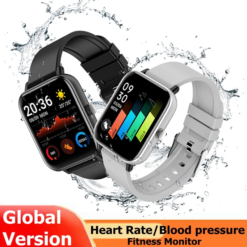 Smartwatch Men Bluetooth Call 1.72inch Full Touch Fitness Tracker Blood Pressure Clock Women Smart Watch for Xiaomi PK GTS Band
