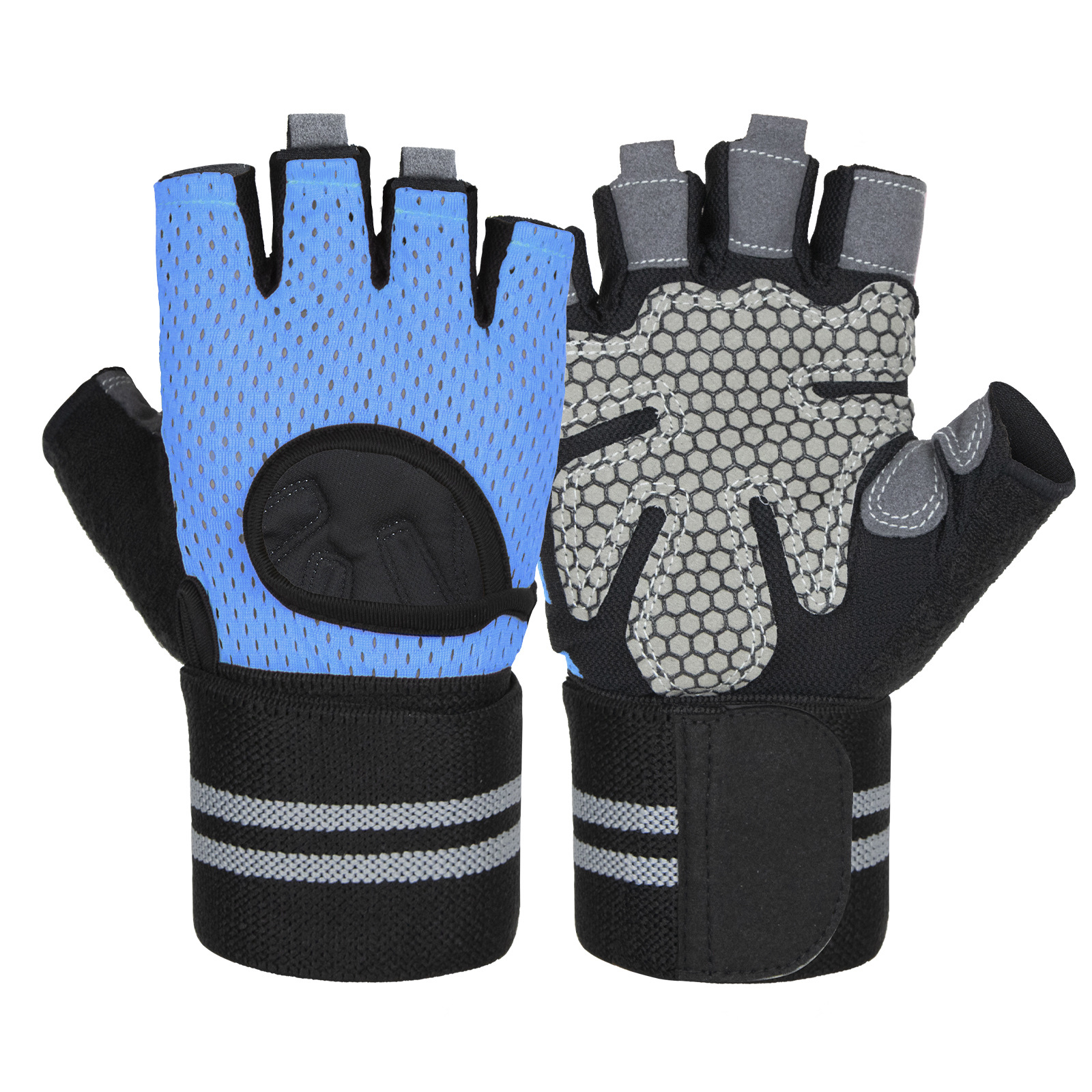 1 paire de gants d'entraînement d'haltérophilie pour hommes et femmes, Fitness, sport, musculation, gymnastique, main, poignet, protection de la paume