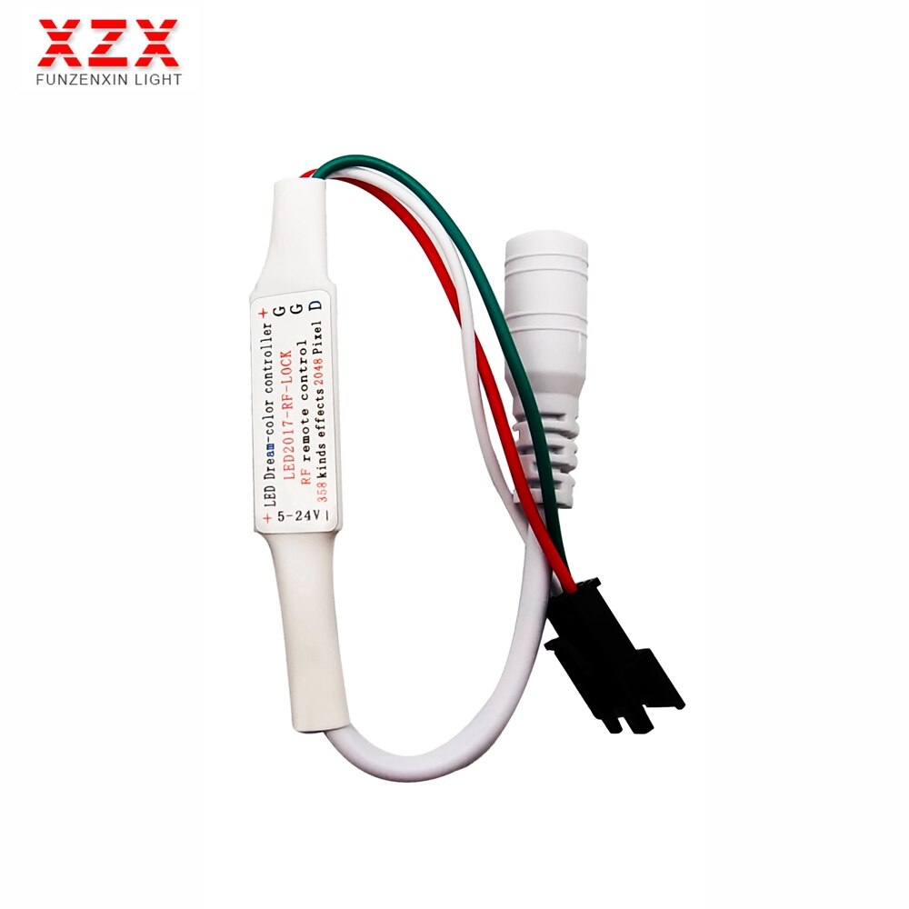 Led strip lys  ws2812b ws2811 sk6812 rgb led controller 14 nøgler rf trådløs fjernbetjening  dc5-24v