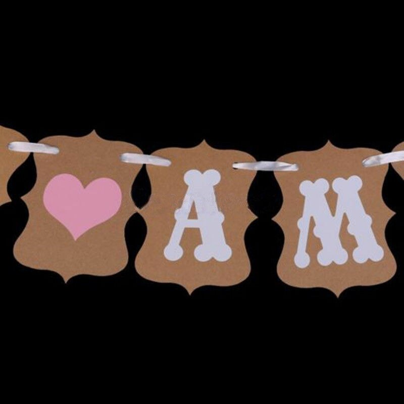 1st Verjaardag Ik Ben Een Kraftpapier Banner Baby Jongen Meisje Mijn 1 Party Decoratie Eerste Jaar Guirlande Gors Levert