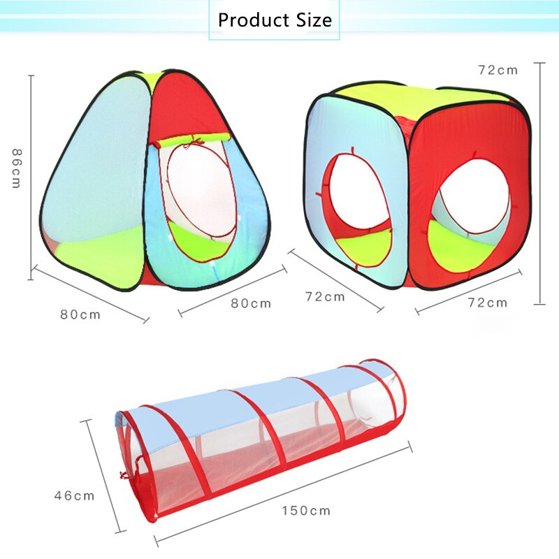 Kinder Zelt Mit Tunnel Spielen Haus Wigwam Für Kinder Spielen Spielzeug Kriechen Tunnel Zelt Für Kinder Bälle Pit Pool 3 In 1