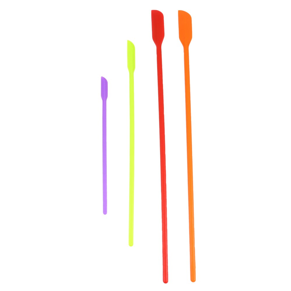 4Pcs Silicone Spatula Kitchen Scraper Last Spatula Kitchen Cooking Tool: Colorful