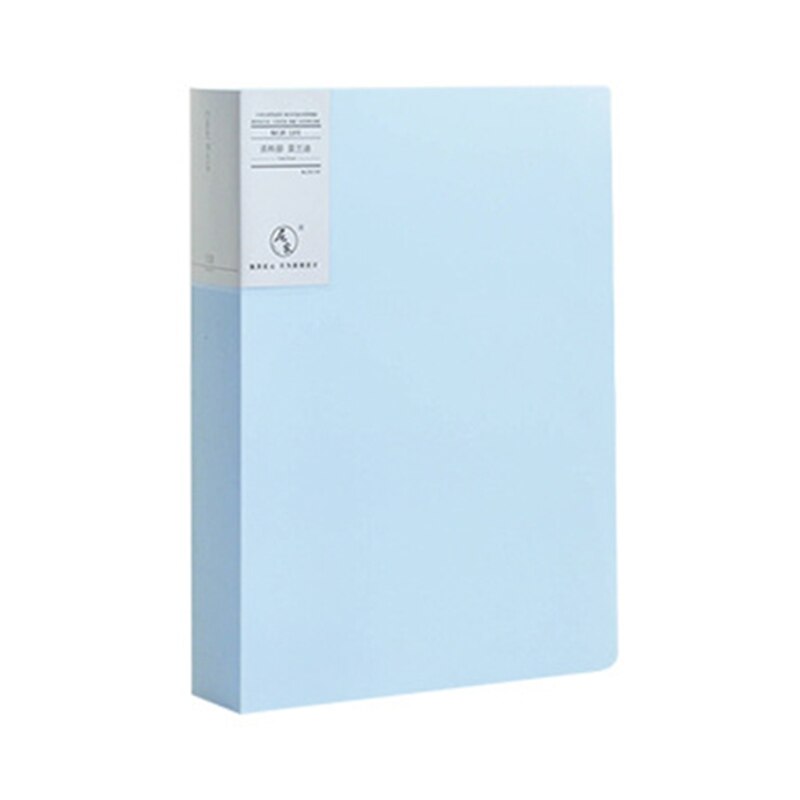 Morandi A4 File Bag 60 Pages Data Book Large Capacity Files Folder Information Booklet Stationery Office School Supplies: F