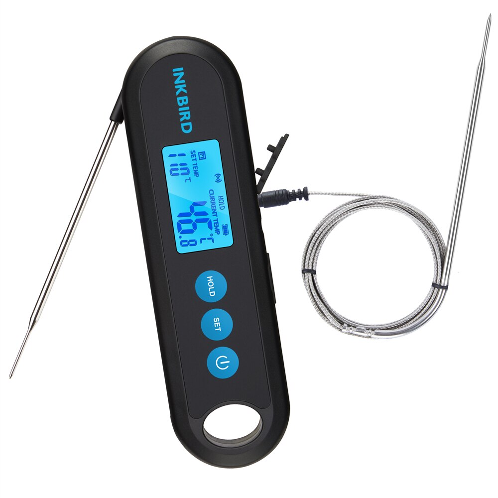 Vleesthermometer Voor De Barbecue - Bluetooth - 4 Sensoren Grillthermometer Achtergrondverlichting 100m Afstandsbedieningsmonitor Braadthermometer Timer Alarm Oven