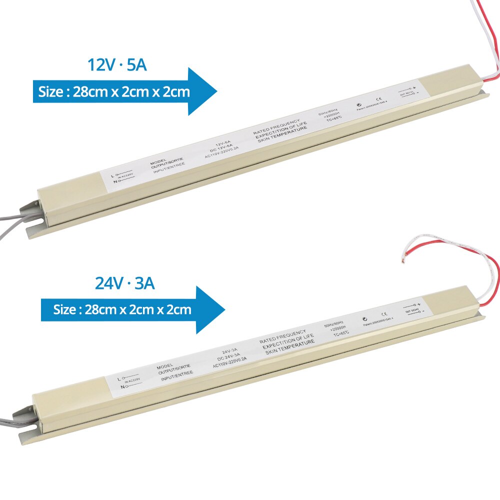 12V LED Transformator Voeding Switch Adapter AC 110 V-220 V 1.5A 3A 5A LED Driver Ultra dunne Voeding voor Led Strip Verlichting