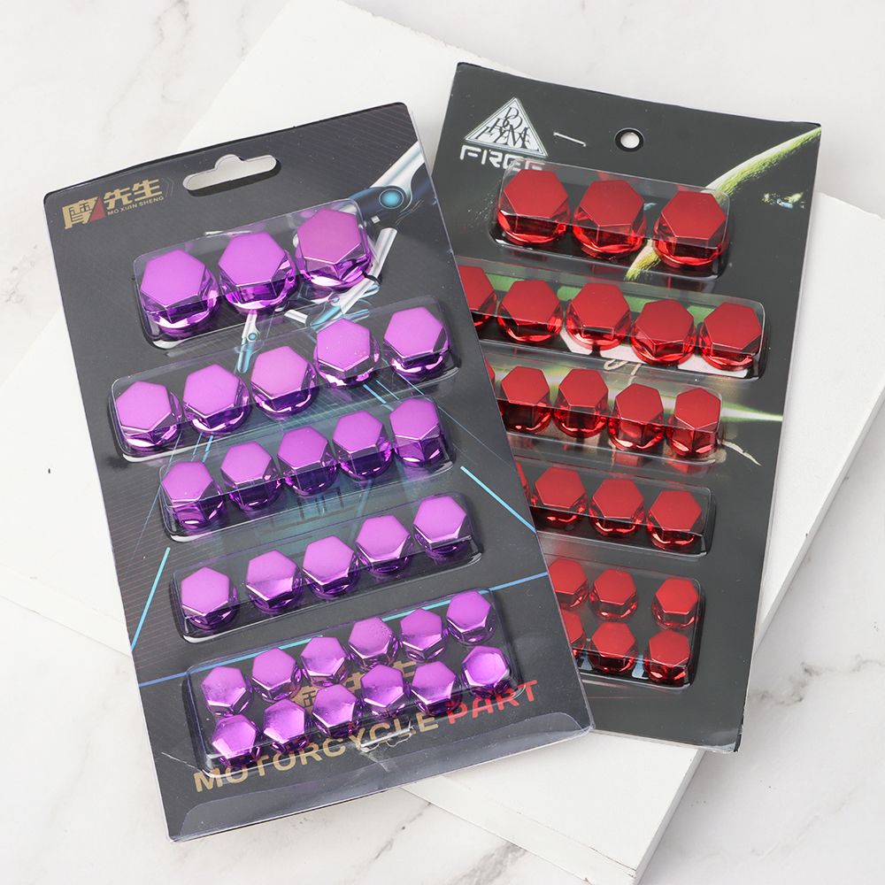 Scooters Accessoires 1.4/1.2/1/0.8Cm Gekleurde Moer Cover Motorfiets Modificatie Onderdelen Elektrische Auto Moer Schroef Cap Covers