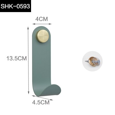 L-formade hängare nycklar vackra hängande krok hållare vägg hem dekorativa krok järn krokar: Shk -0593