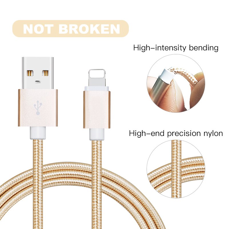USB Cable for iPhone Fast Charger Lighting USB Cables Charging Cord For iPhone XR Xs Max X For iPhone 10 8 7 6 5 Plus iPad