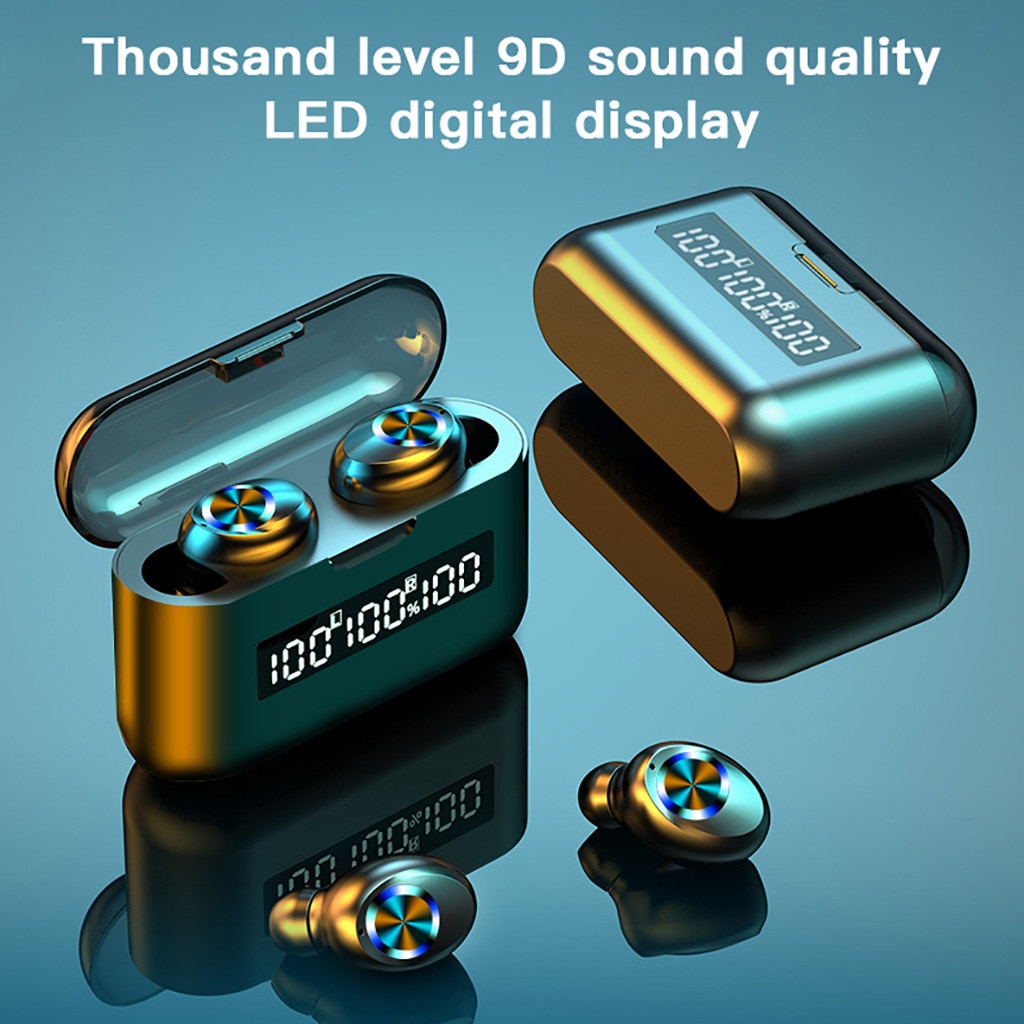 Bluetooth 5.1 Headset Draadloze Koptelefoon Mini Oordopjes Stereo Hoofdtelefoon Hoofdtelefoon Handsfree Oordopjes Unisex Oordopjes