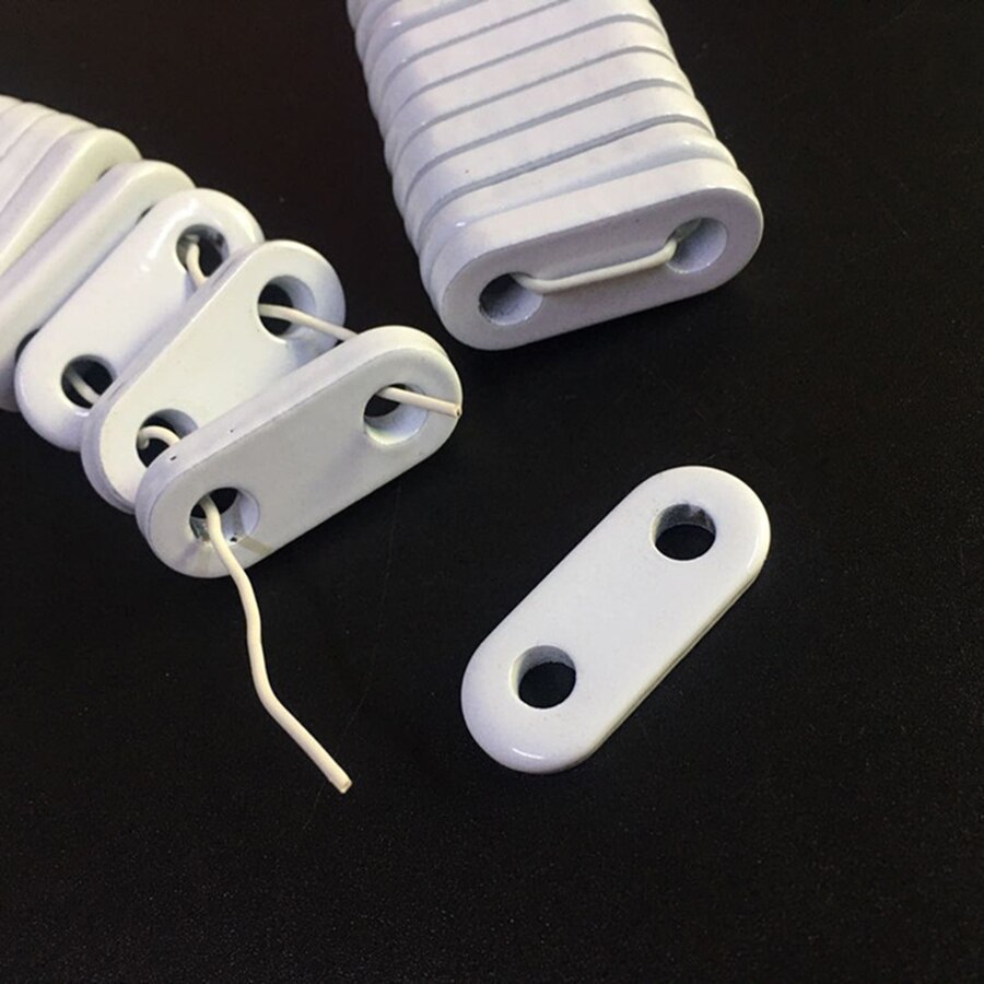 Rideau à revêtement blanc bloc de plomb | gain de poids mis en bas pour rideau domestique fil de plomb, accessoire pour rideau de douche en fer de poids MY406