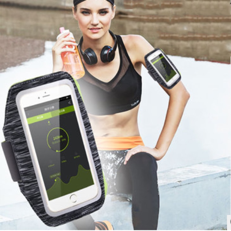 DuDa Exercise Workout Mobile Phone Armband Touch Screem Running Sport Arm Band Holder Pouch Case for 5.8 inch iPhone 6 6S 7 Plus