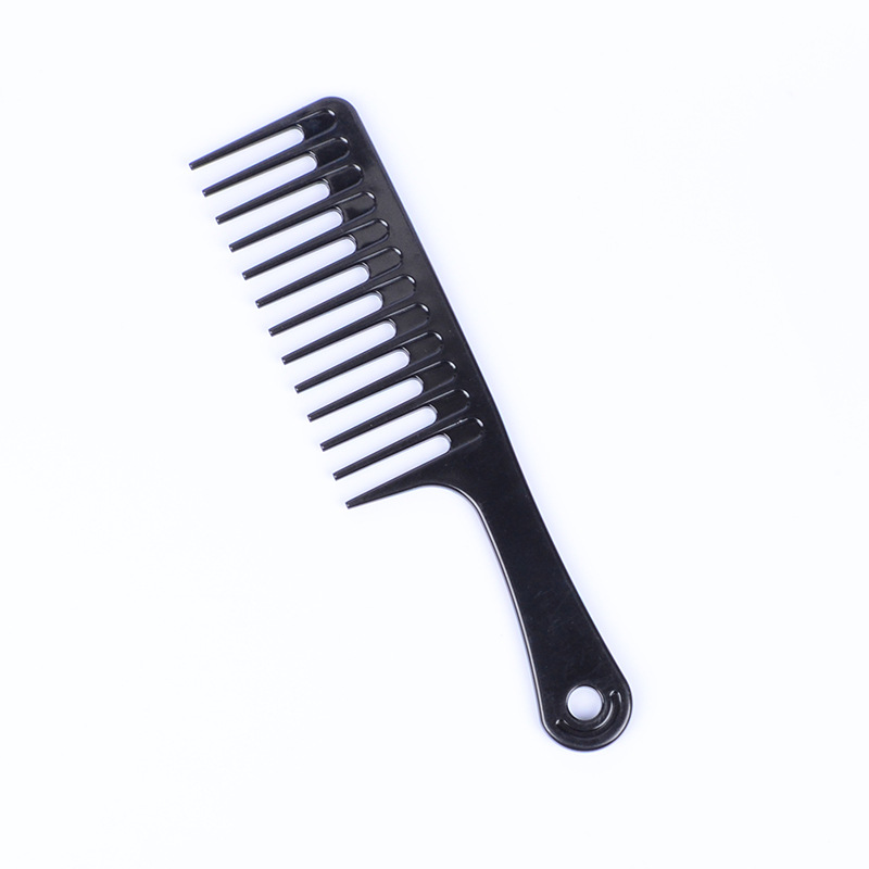 Hårklipp kam karbon kam salong frisør styling verktøy salong menn kvinner hår styling flat kam расческа для волос: Blå