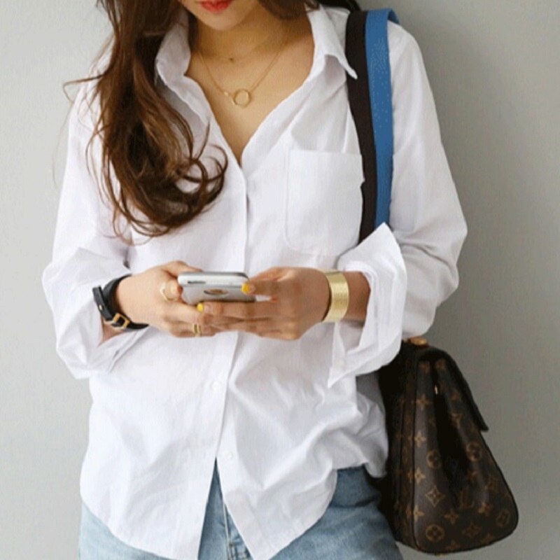 Vintage blusa de las mujeres camisa Casual ropa de oficina blanco suave OL estilo de la camisa de las mujeres para mujer blusa de mujer Tops Blusas