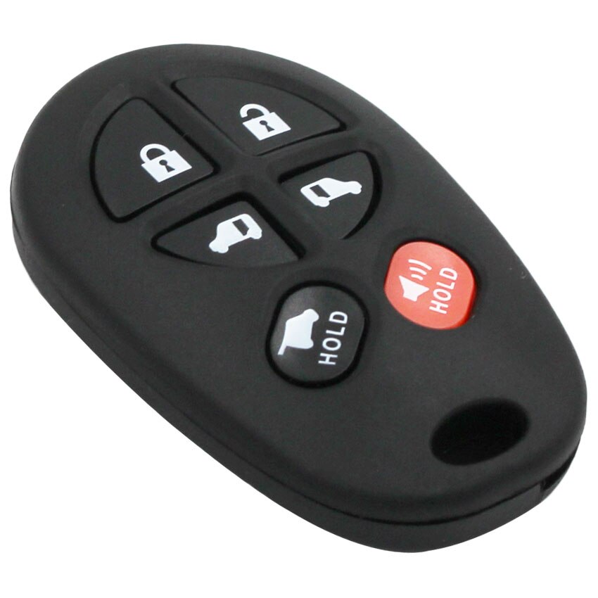 5+1 Buttons 6 button Remote Control Key Fob Shell case fob for TOYOTA Sienna
