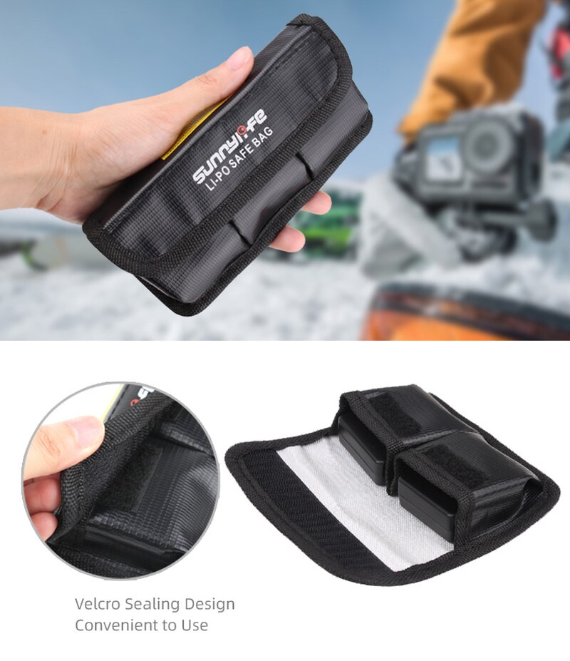 Action Batterij Tas Lipo Batterij Explosieveilige Beschermhoes Batterij Aparte Opbergdoos Voor Dji Osmo Actie Camera