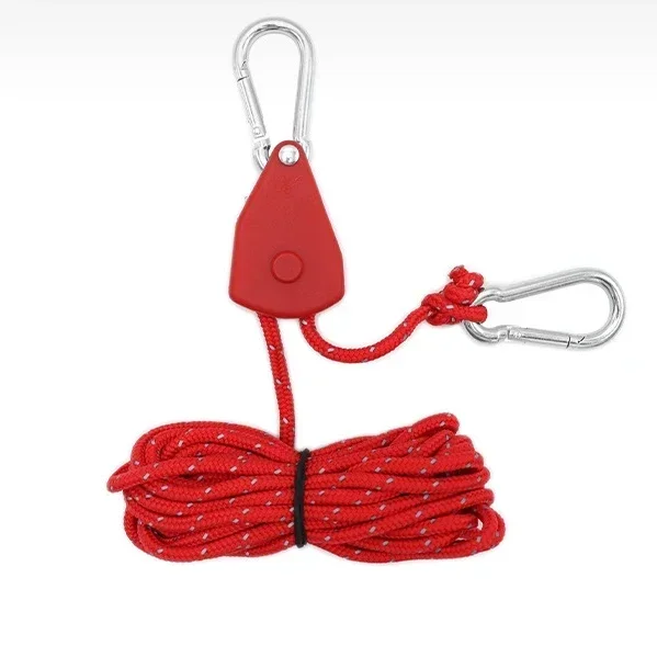 4 Ropes Adjustable Ratchet Rope Straps with Buttons Suitable for Tents Sunshades Plant Lights Outdoor Camping and Hiking: PURPLE