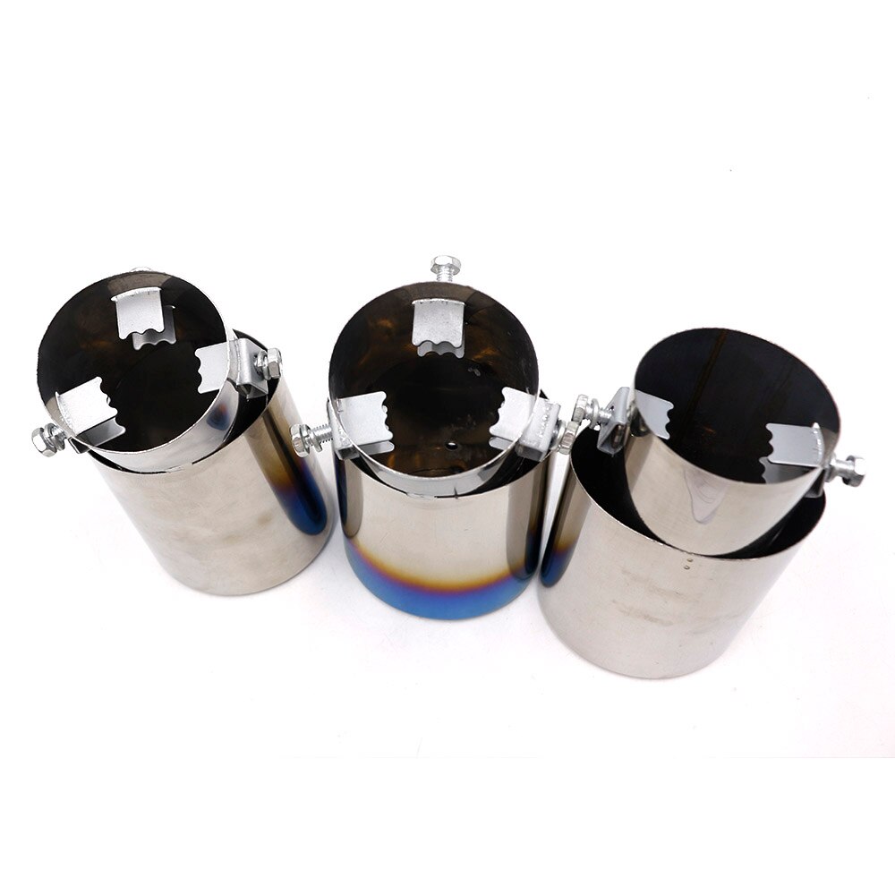 Silenciador de escape Universal para coche, punta recta/codo, tubo de aluminio modificado, sistema de escape TT101197