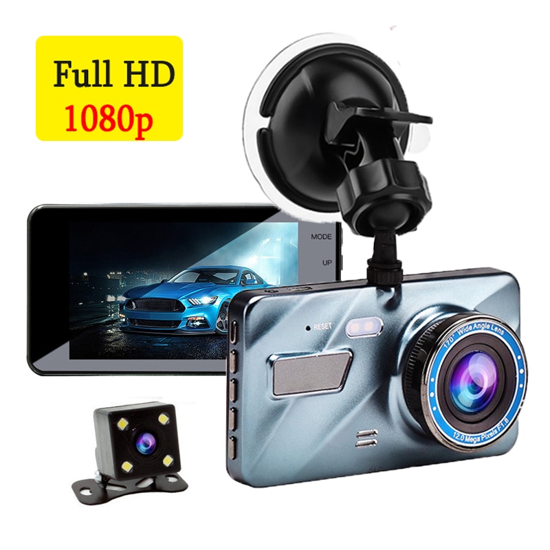 Auto Dvr Dash Camera Achteruitrijcamera Dual Camera 1080P 3.6 "Full Hd Cyclus Opname Nachtzicht Dash Cam video Recorder Dashcam