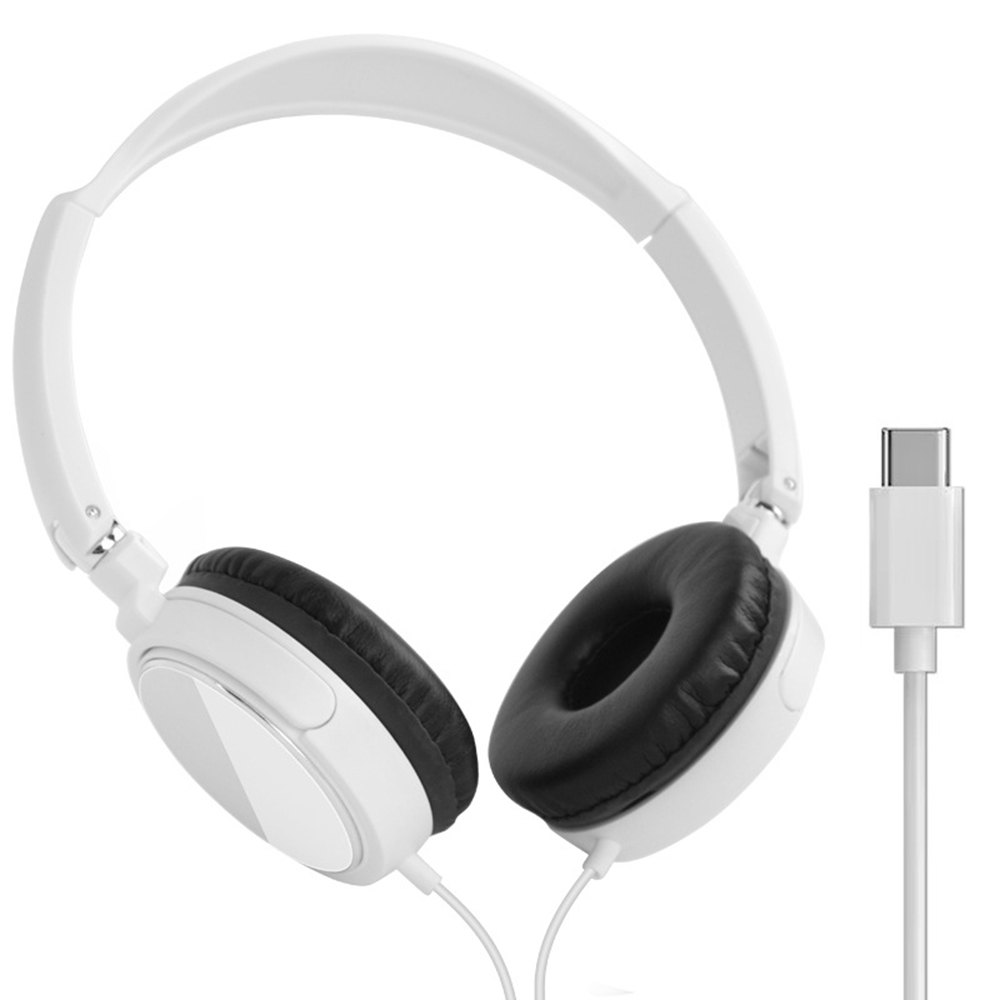 3,5 mm/Typ-C-Kopfhörer mit Kabel, faltbar, verstellbar, Bass-Stereo, modische Musik-Kopfhörer für MP3-Host, alle Smartphones: green