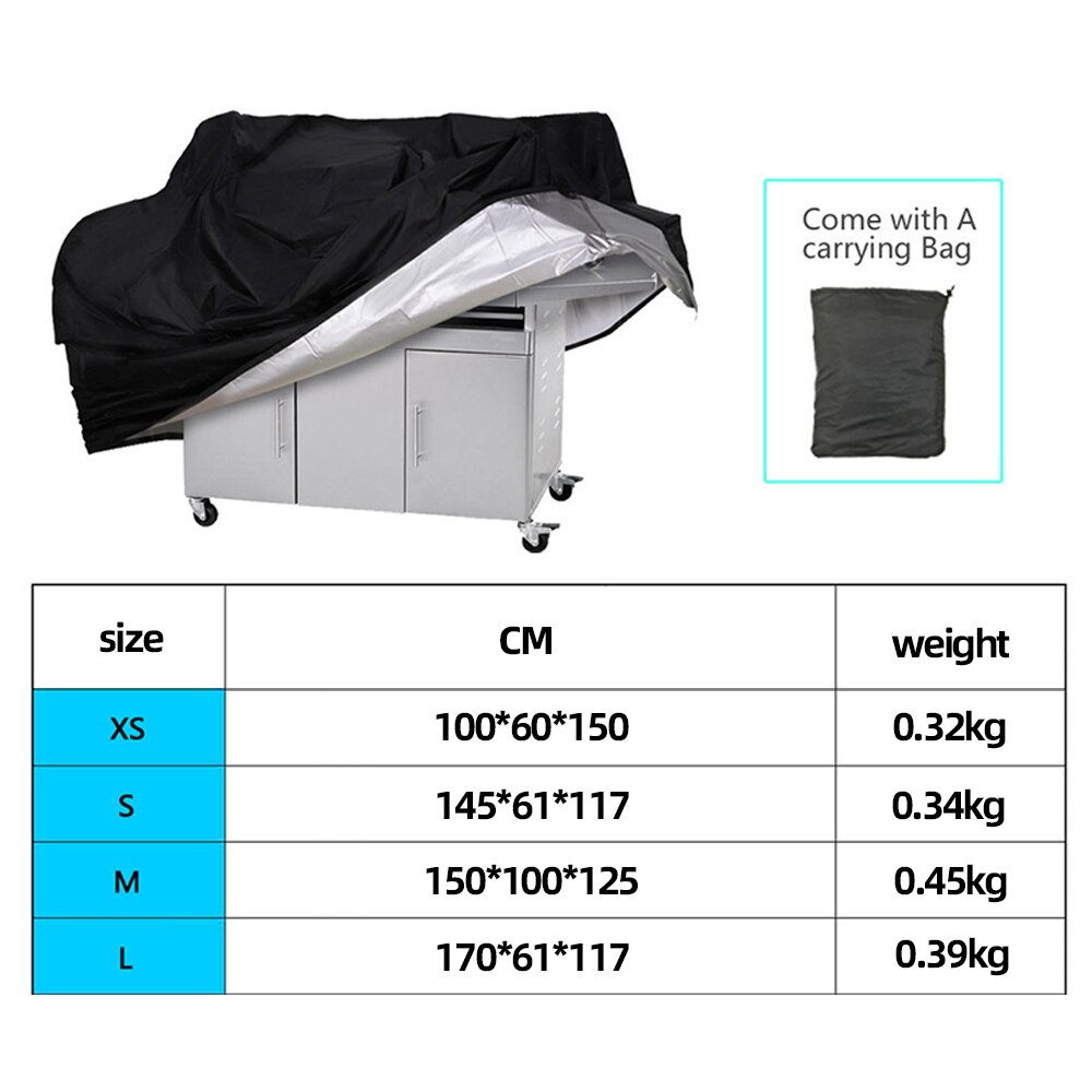 Grilltrekk Vanntett Grill Cover - Kraftig, UV-beskyttelse, Støv- og Regnbeskyttelse for Weber Rund & Firkantet