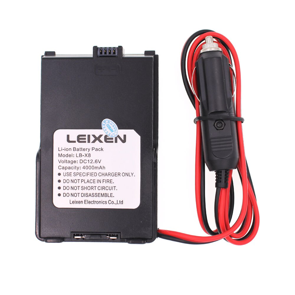 Originele Leixen Batterij Eliminator Car Charger Voor Leixen Note UV-25D Twee Manier Radio