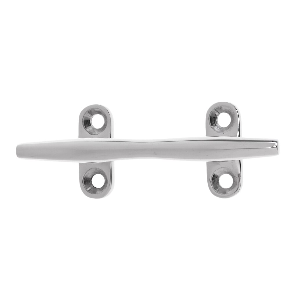 10cm Boat Cleat Mooring Cleat High Polished 316 Marine Grade Stainless Steel Multipurpose Boat Parts Accessories