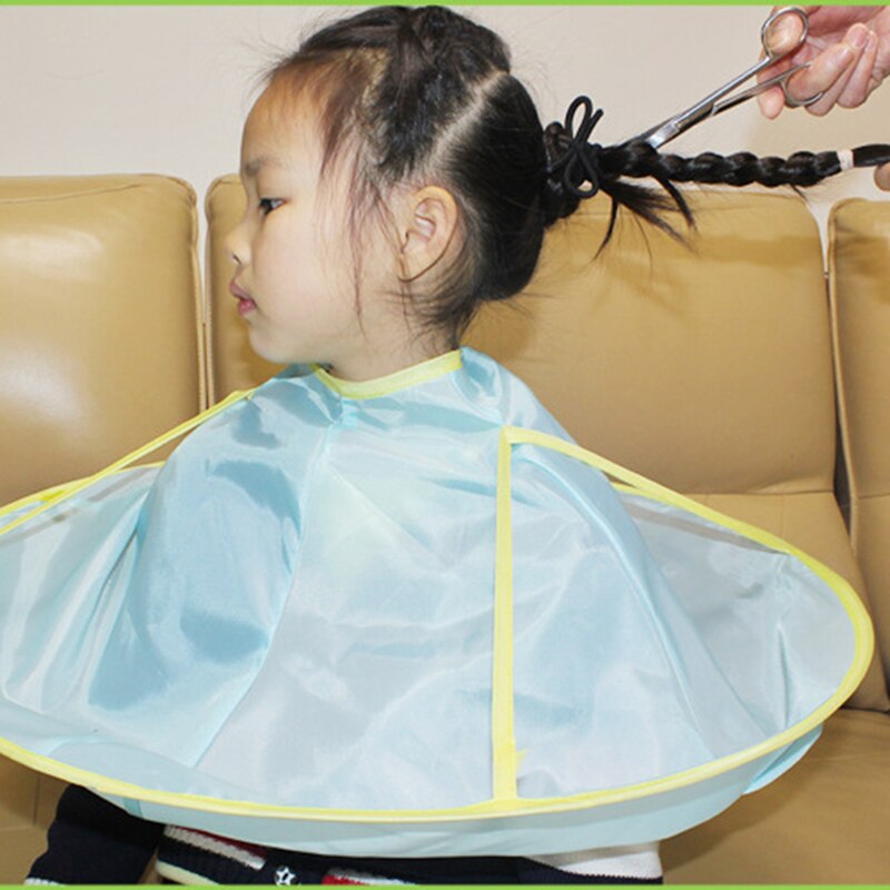 1PC Foldable Hair Cutting Cloak Umbrella Cape Waterproof Haircut Gown Apron Adult Kids Tool Home Hair Styling Accessory