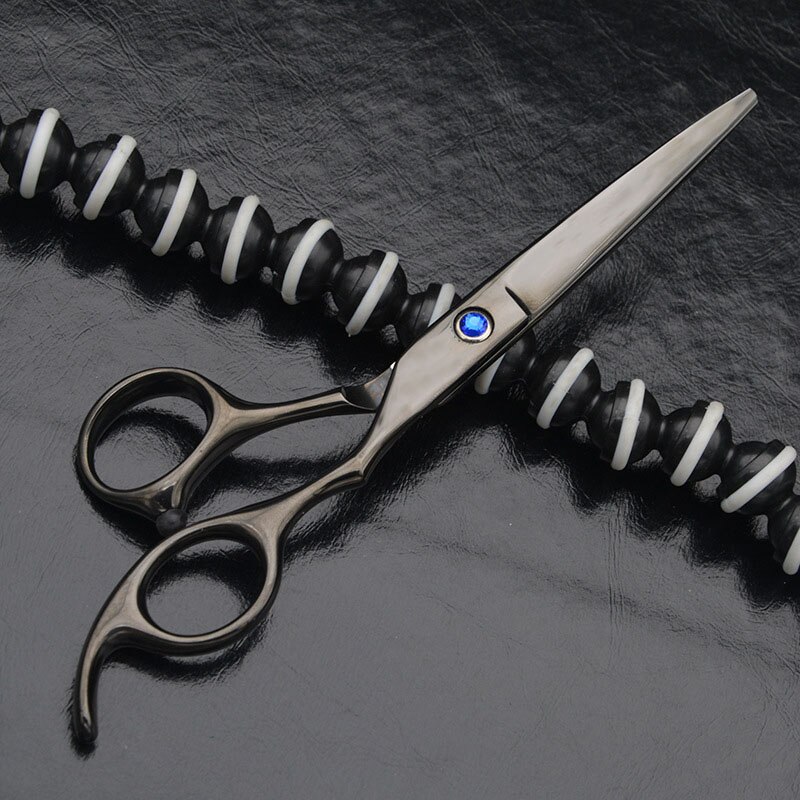 6 Inch Professionele Kappers Schaar Haar Knippen Dunner Schaar Scharen Barber Salon Tool Voor Kapper: black  Cutting