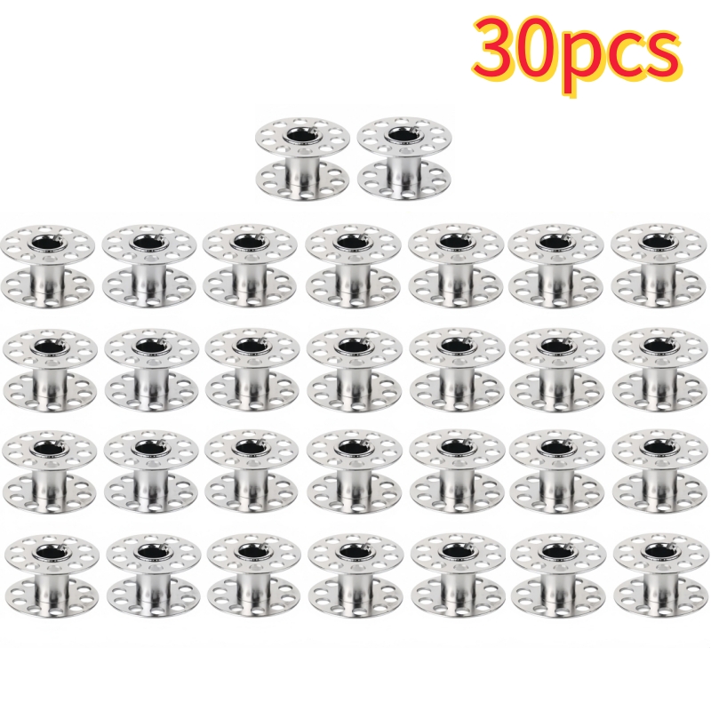 5-50Pcs Metal Bobbins Household Sewing Machine Coil Roller Empty Spool Iron For Silk Thread Winding Brother Tailoring Parts: Dark Khaki