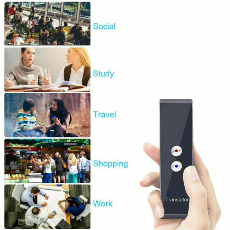Draagbare bluetooth smart 40+  talen 2.4g vertaler tweerichtings realtime stem
