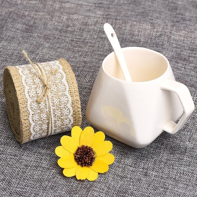 Natural Burlap Fabric Jute Rustic Wedding decoration Roll