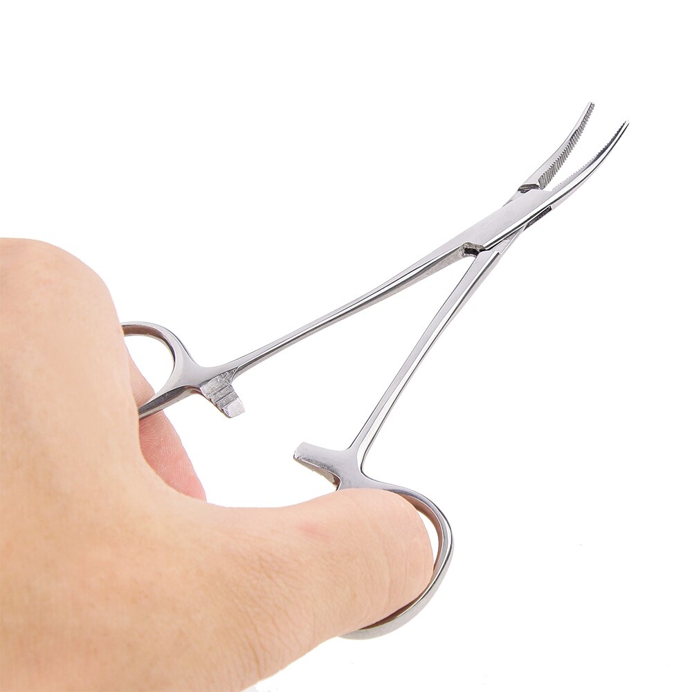 12.5/16/18cm stainless steel Hemostatic Forceps Pet Hair Clamp Fishing Locking Pliers Epilation Hand Tools Curved/Straight Tip