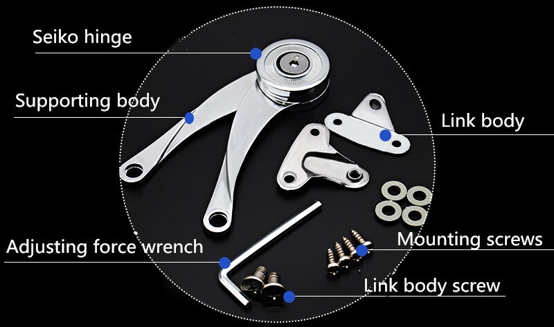 Free Stop Pneumatic Support Any Angle Stop Cabinet Door Window Hydraulic Rod Wardrobe Bracket Folding Support Frame