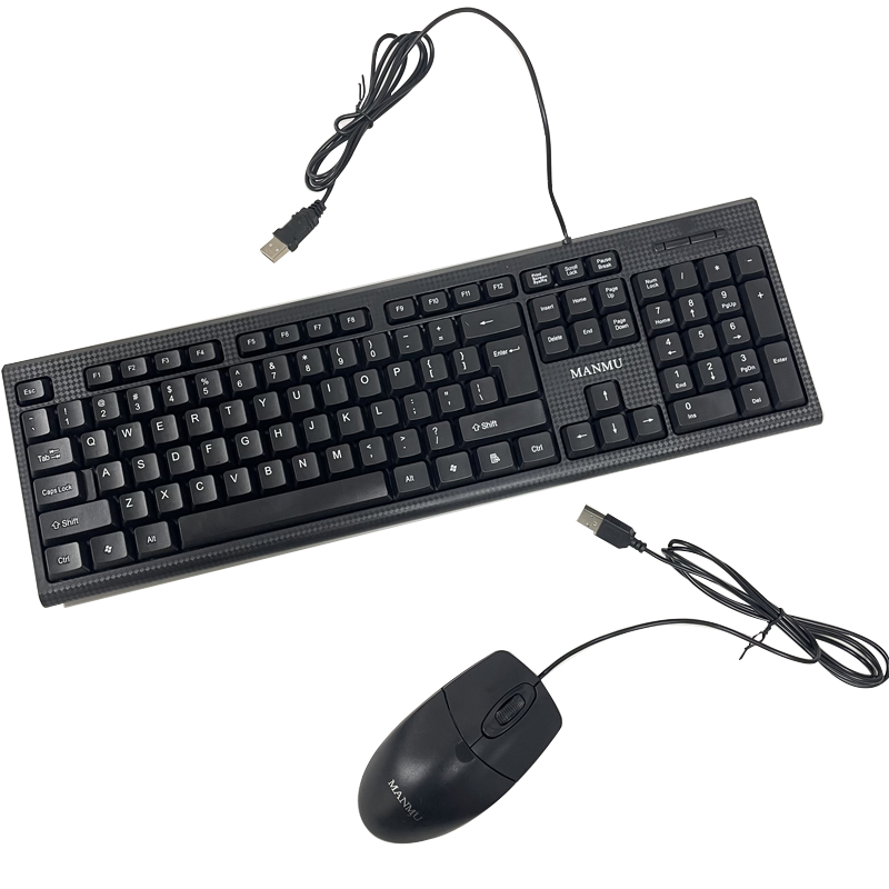 Manmu usb wired gaming keyboard and mouse, mouse keyboard, office keyboard and mouse combo: Default Title
