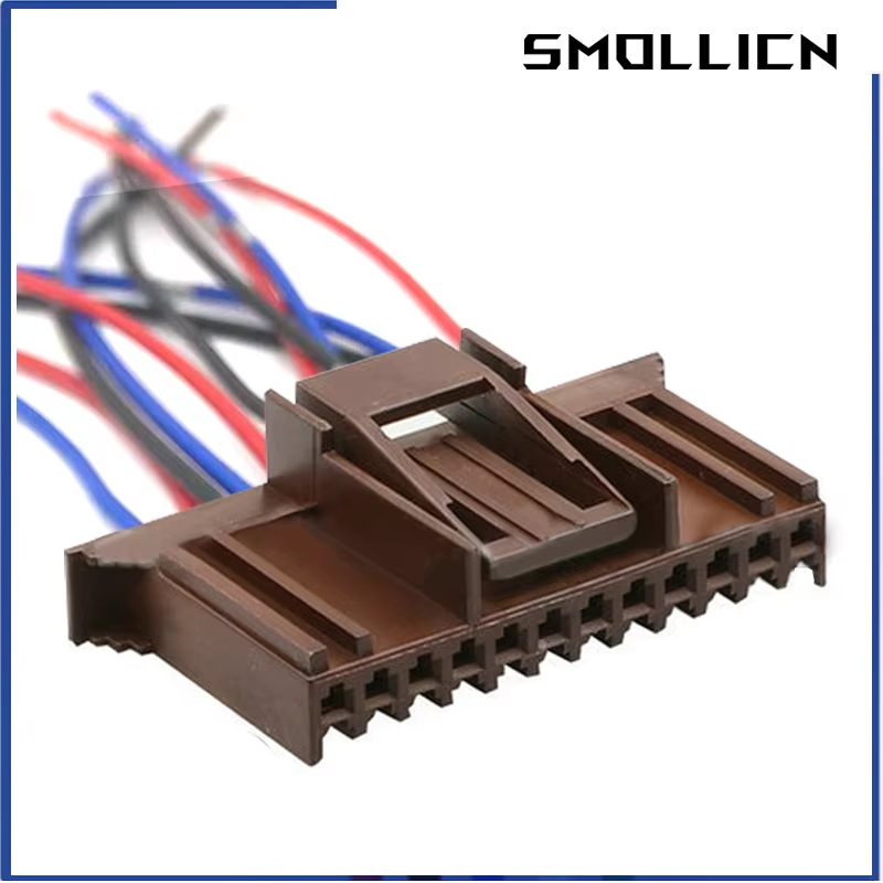 1/5 Sets Delphi 12 Pin Plastic Behuizing Plug 12 p FCI Kabelboom 211 PC122S0017 211PC122S0017 Met 15 cm 18awg Pigtail: Lavendel / 20-29 Stks