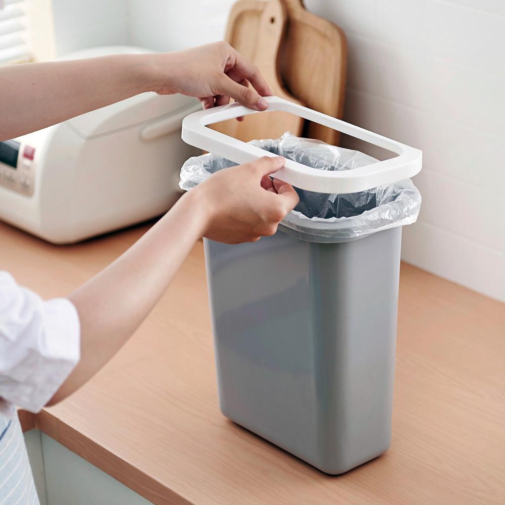 Enkel tjock köksbänk papperskorg plast skrivbord förvaringslåda papperskorg skåpdörr hängande stor