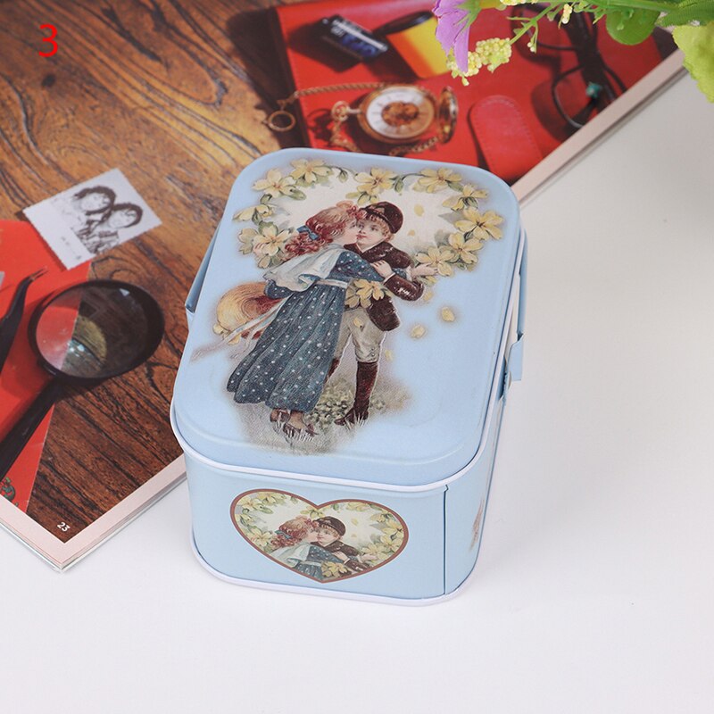 1pc vintage liten koffert oppbevaringsboks godteriboks bytteboks øretelefonboks liten koffert