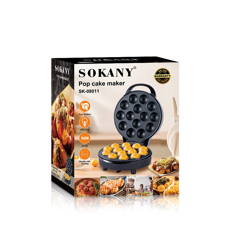 750W Electric Cake Pop Maker Non-Stick 14 Cake Capacity Cupcake Maker Griddle Donuts Octopus Balls for Kids Birthday Party