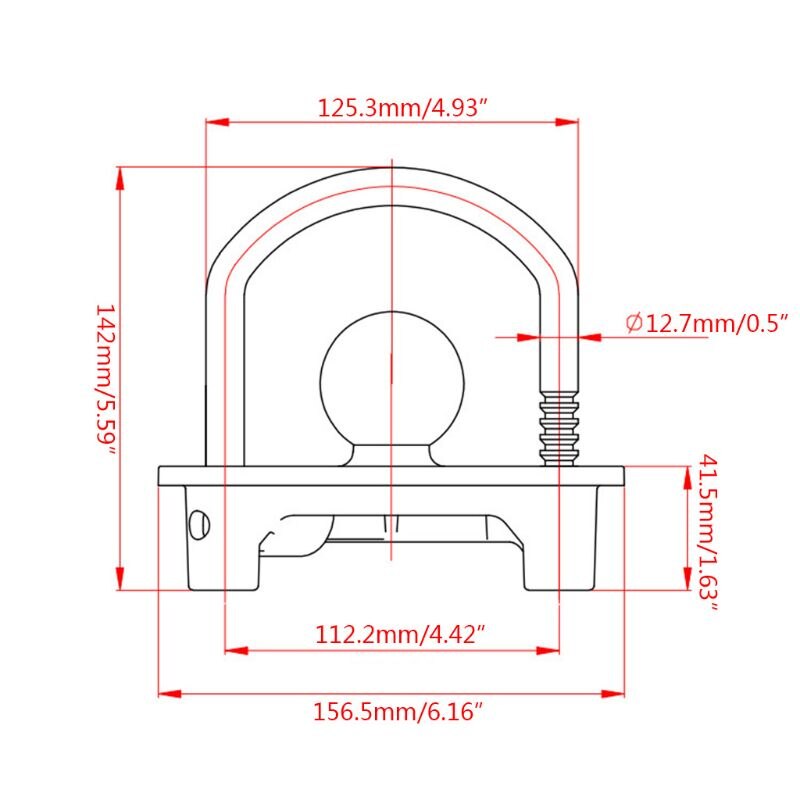 Universal Coupler Lock, Adjustable Storage Security, Heavy-Duty Steel