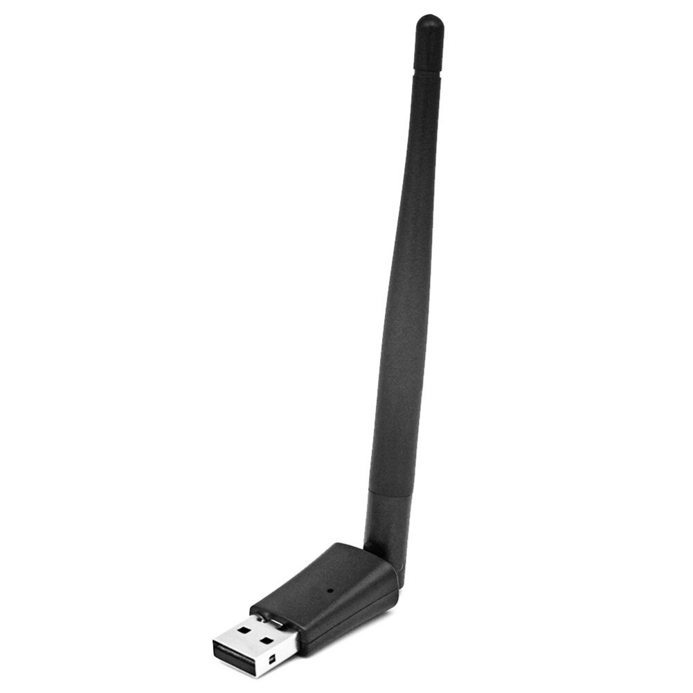 2.4Ghz 150Mbps Licht Gewicht MT7601 Usb Wifi Draadloze Netwerkkaart Adapter Met Antenne Voor Tv Set Top Box plastic + Metalen