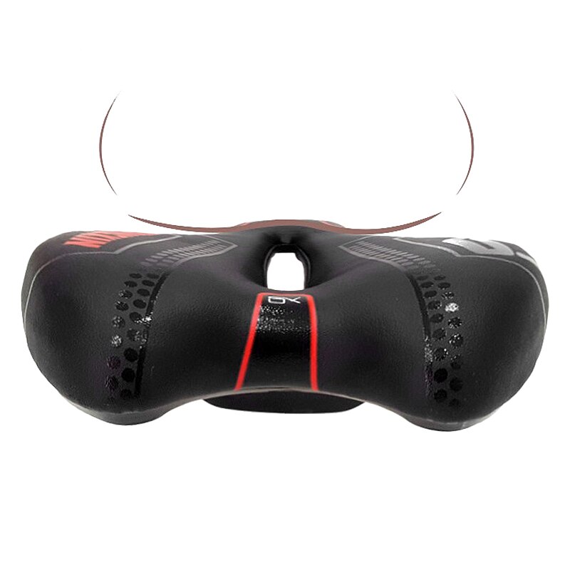 SHENGXIN Mountain Bike Saddle Seat Middle Waterproof Hollow Breathable Road MTB Bicycle Seat Cushion Bicycle Accessories