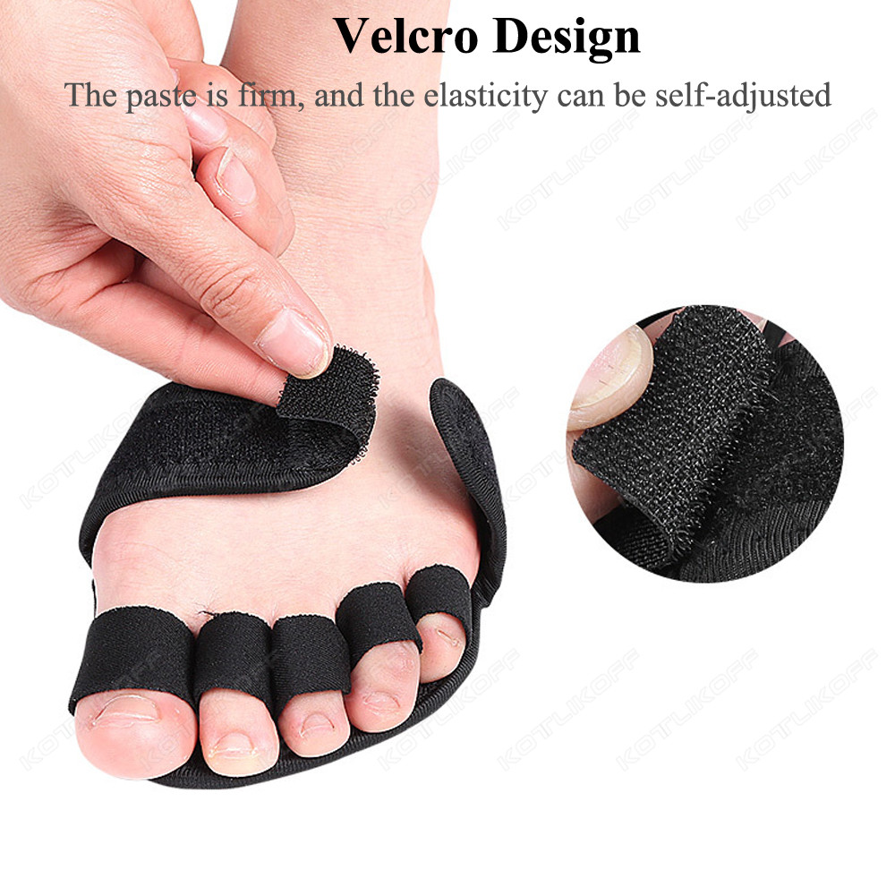Toe Separator Vorfuß Pads Silikon Kissen Pad Schmerzen Relief Schuhe Einlegesohlen Finger Toe Hallux Valgus Corrector Gel Pads Fuß Pflege