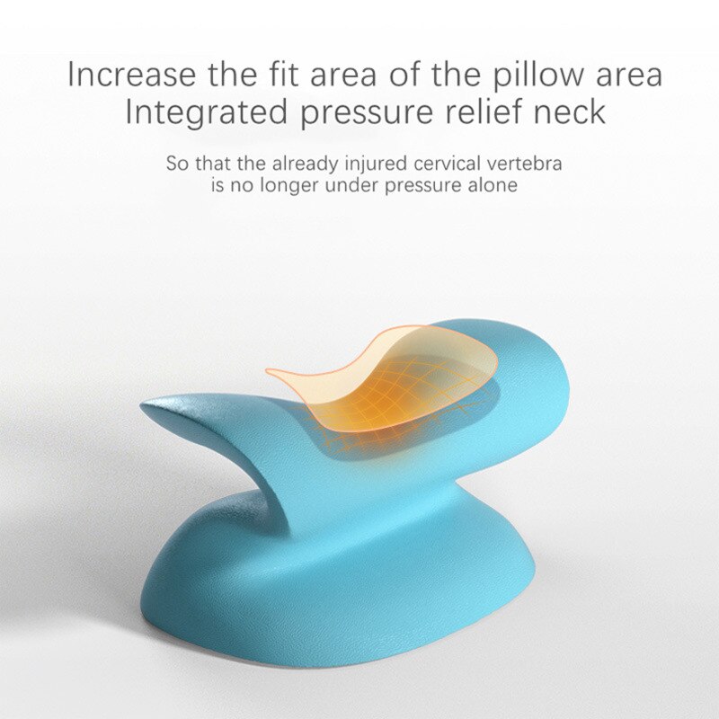 Neck Shoulder Stretcher Relaxer Cervical Chiropractic Traction Device Pillow for Pain Relief Cervical Spine Alignment