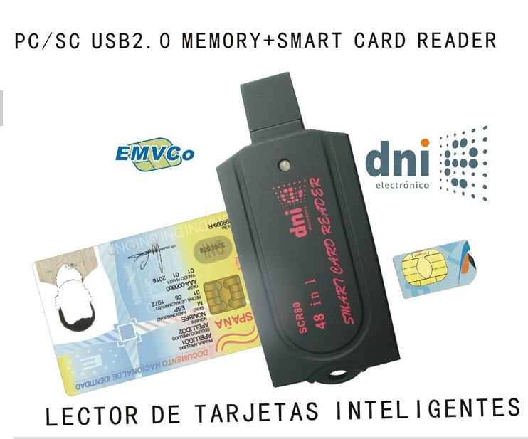 USB Smart Card Reader pc/sc scr80 support SD(7 in 1) micro SD MS(3 in 1) M2 SIM iso7816 ic Smart Card with SDK card reader