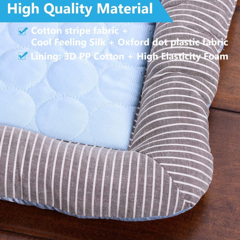 Colchoneta refrescante para mascotas, cojín de seda de hielo, colchón para cama, manta refrescante transpirable para perros pequeños y grandes, accesorios para gatos