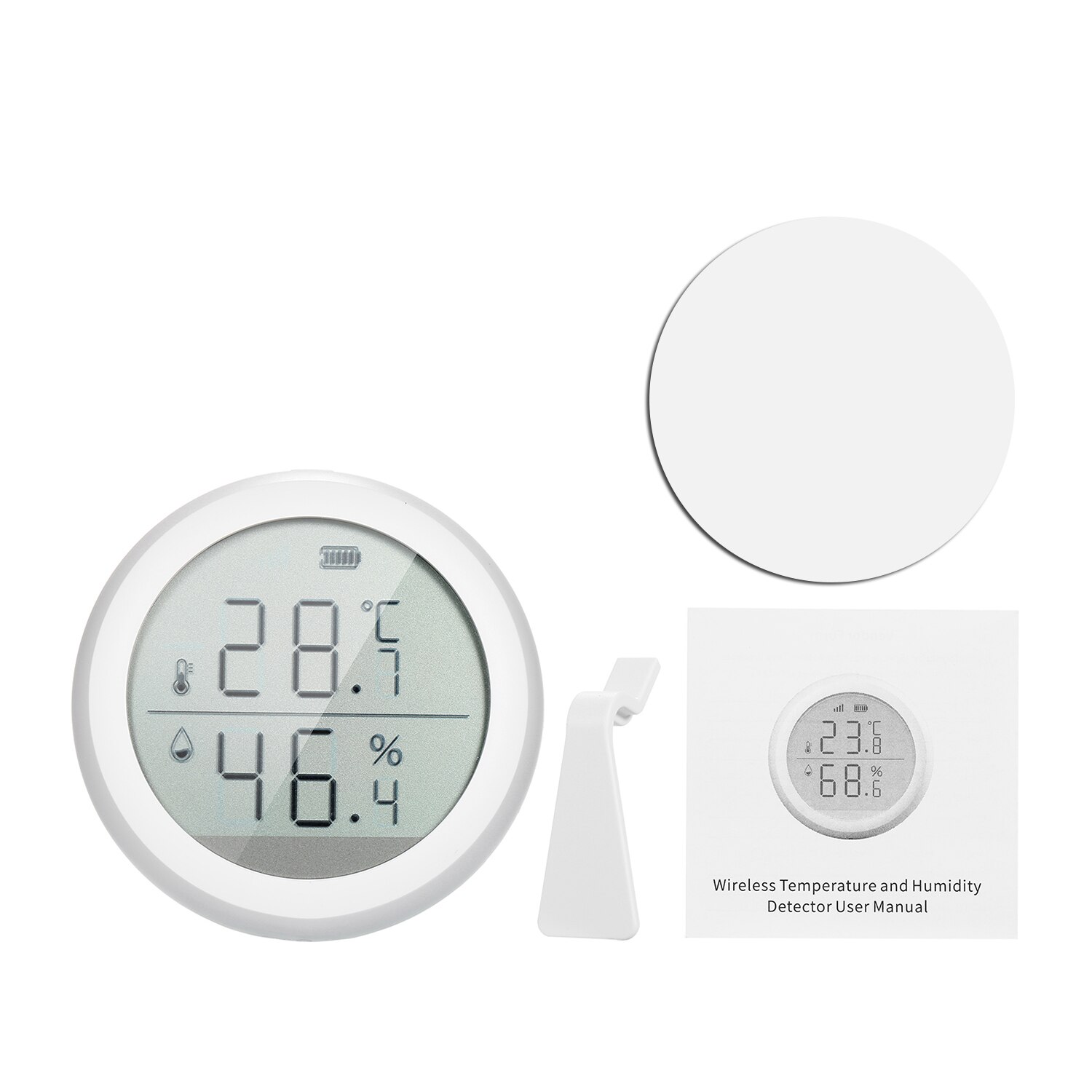 Wifi termometer hygrometer smart fugtighed temperatur sensor måler med app notifikation alarm hjem kæledyr garage cigar humidor: Termometer