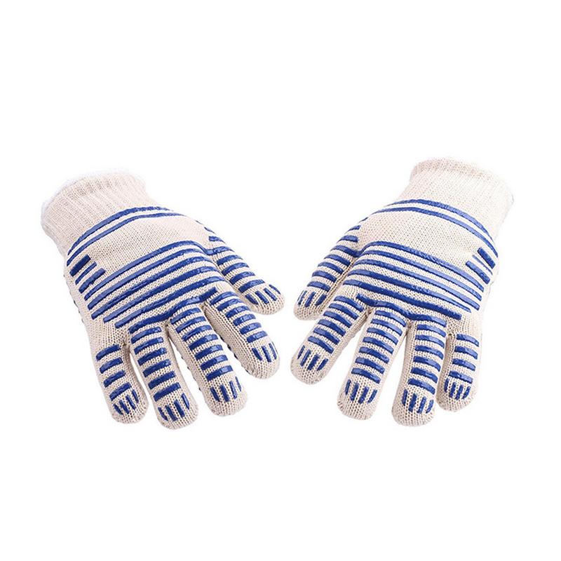 Gants BBQ en coton épais | 2 pièces, résistants à la chaleur, extrêmement résistants à la chaleur-gant de cuisson, four à griller