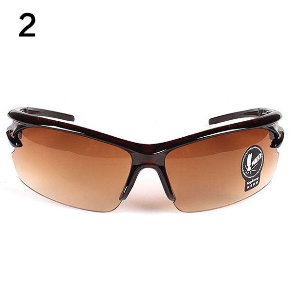 Zonnebril Nachtzicht Uv Beschermende Outdoor Sport Moto Riding Running Rijden Wandelen Fiets Punten Fietsen Fiets Bril: brown